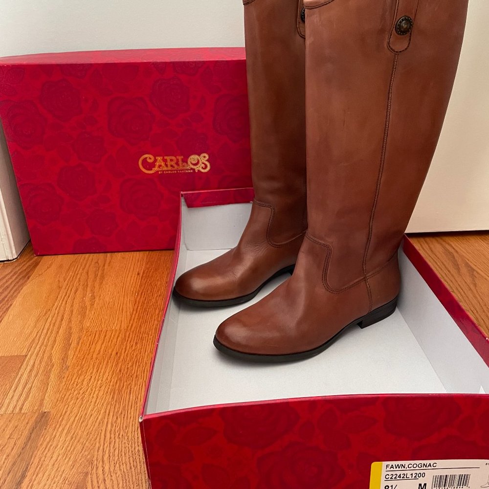 Carlos Santana Leather Boots
